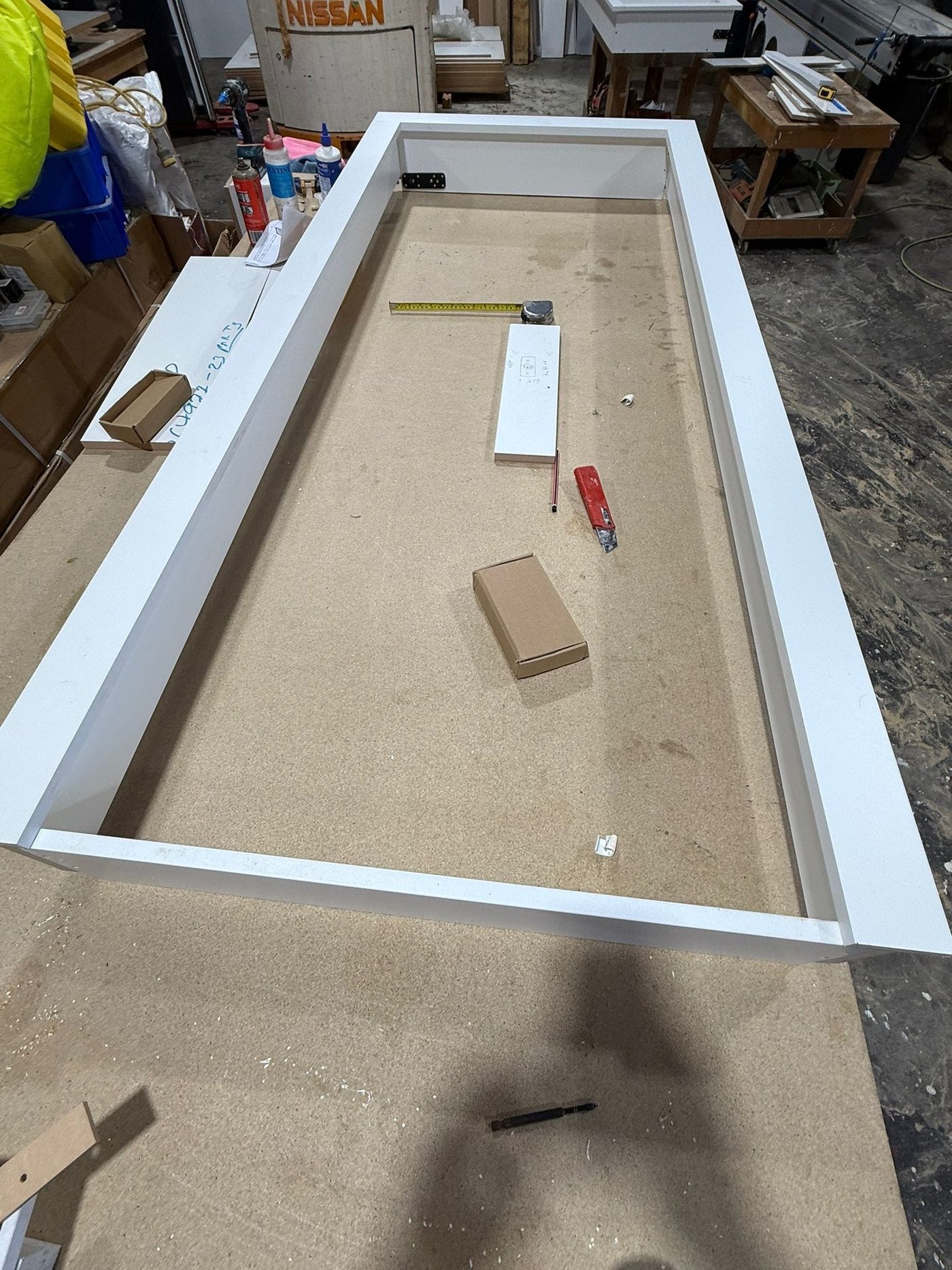 The opening prepared for install